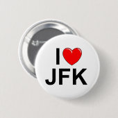 I Liebe (Herz) JFK Button (Vorne & Hinten)