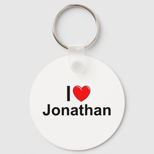 I Liebe (Herz) Jonathan Schlüsselanhänger (Vorderseite)