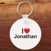 I Liebe (Herz) Jonathan Schlüsselanhänger (Vorderseite)