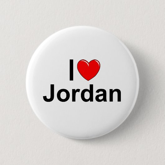 I Liebe (Herz) Jordanien Button (Vorderseite)