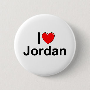 I Liebe (Herz) Jordanien Button