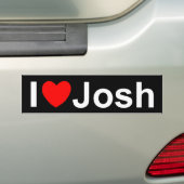 I Liebe (Herz) Josh Autoaufkleber (Auf Auto)