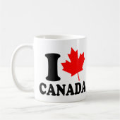 I Liebe-Herz Kanada Kaffeetasse (Links)