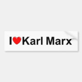 I Liebe (Herz) Karl Marx Autoaufkleber (Vorne)