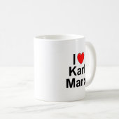 I Liebe (Herz) Karl Marx Kaffeetasse (VorderseiteRechts)
