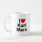 I Liebe (Herz) Karl Marx Kaffeetasse (Links)