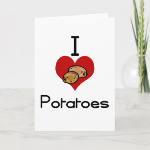 I Liebe-Herz-Kartoffel Karte