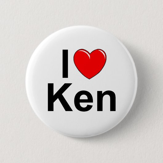 I Liebe (Herz) Ken Button (Vorderseite)