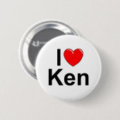 I Liebe (Herz) Ken Button (Vorne & Hinten)