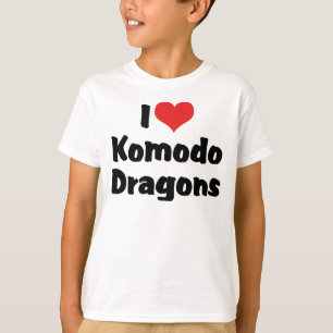I Liebe Herz Komodo Dragons T-Shirt