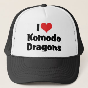 I Liebe Herz Komodo Dragons Truckerkappe