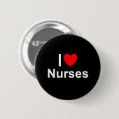 I Liebe-Herz-Krankenschwestern Button (Vorne & Hinten)