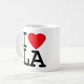 I Liebe-Herz LA Kaffeetasse (Vorderseite Links)