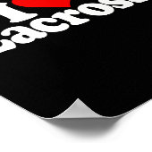 I Liebe Herz Lacrosse Poster (Ecke)