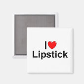 I Liebe (Herz) Lipstick Magnet (Vorderseite/Rückseite)