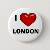 I LIEBE (HERZ) LONDON bearbeitbar Button (Vorderseite)