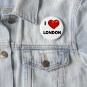 I LIEBE (HERZ) LONDON bearbeitbar Button (Beispiel)