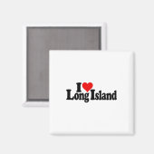 I Liebe Herz Long Island _1 Magnet (Vorderseite/Rückseite)