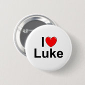 I Liebe (Herz) Luke Button (Vorne & Hinten)