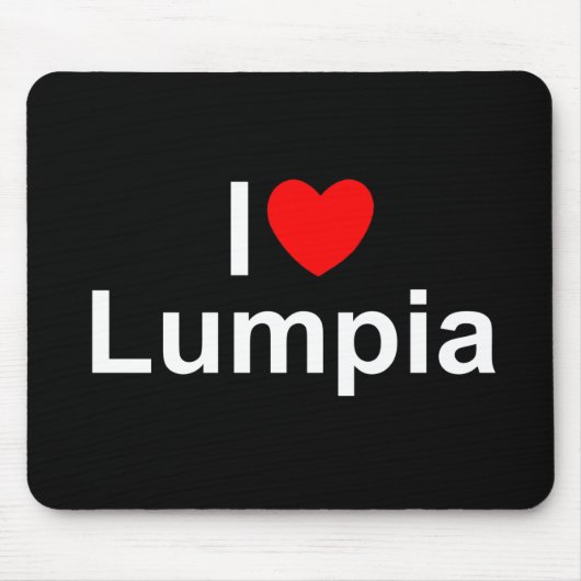 I Liebe (Herz) Lumpia Mousepad (Vorne)