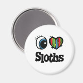 I Liebe (Herz) Magnet (Vorderseite/Rückseite)