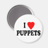 I LIEBE (HERZ) MAGNET (Vorderseite/Rückseite)