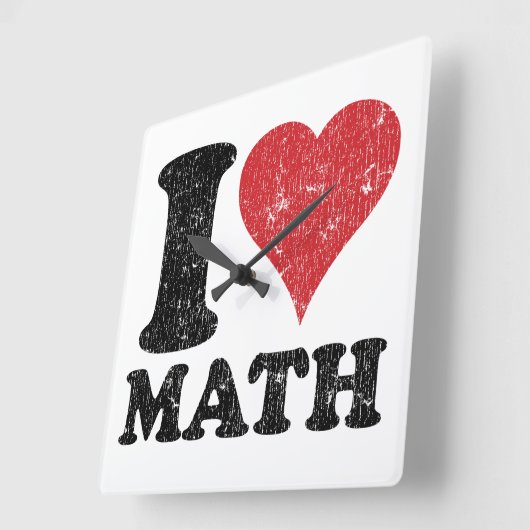 I Liebe (Herz) Mathematik Uhr (Winkel)