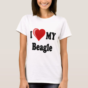 I Liebe (Herz) mein Beagle-Hund T-Shirt