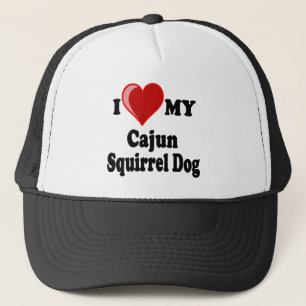I Liebe (Herz) mein Cajun Eichhörnchen-Hund Truckerkappe