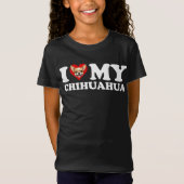 I Liebe (Herz) Mein Chihuahua T-Shirt (Vorderseite)