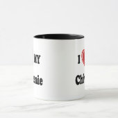 I Liebe (Herz) mein Chiweenie Hund Tasse (Zentrum)