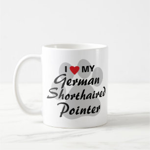 I Liebe (Herz) mein deutscher kurzhaariger Zeiger Kaffeetasse