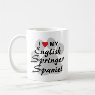 I Liebe (Herz) mein englischer SpringerSpaniel Kaffeetasse