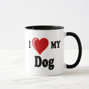 I Liebe (Herz) mein Hund Tasse