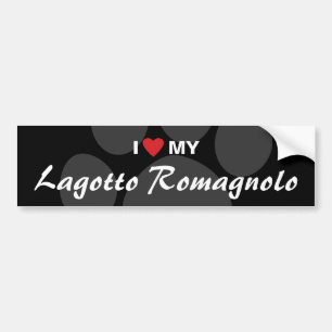 I Liebe (Herz) mein Lagotto Romagnolo Autoaufkleber
