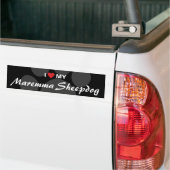 I Liebe (Herz) mein Maremma Schäferhund Autoaufkleber (Auf Lkw)