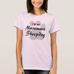 I Liebe (Herz) Mein Maremma Sheepdog Liebe Shirt