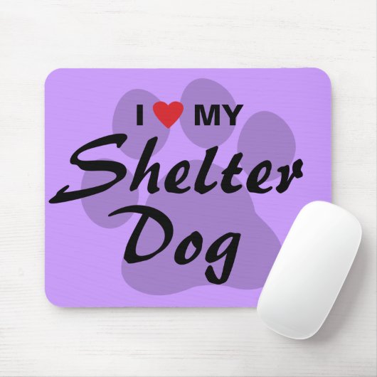 I Liebe (Herz) mein Schutz-Hund Mousepad (Mit Mouse)