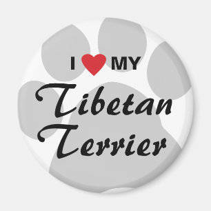 I Liebe (Herz) mein tibetanischer Terrier Magnet