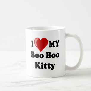 I Liebe (Herz) meine BooBookitty-Katze Kaffeetasse