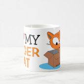 I Liebe (Herz) MEINE GINGER CAT Niedliche Katze in Kaffeetasse (Mittel)