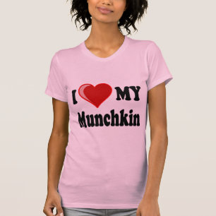 I Liebe (Herz) meine Munchkin Katze T-Shirt