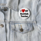 I Liebe (Herz) meine schottischen Button (Beispiel)