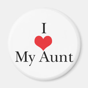 I Liebe (Herz) meine Tante Magnet