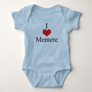 I Liebe (Herz) Memere Baby Strampler