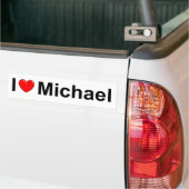 I Liebe (Herz) Michael Autoaufkleber (Auf Lkw)