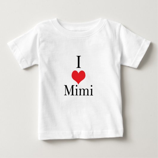 I Liebe (Herz) Mimi Baby T-shirt (Vorderseite)