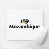 I Liebe Herz-Mosambik-Flagge Mousepad (Mit Mouse)