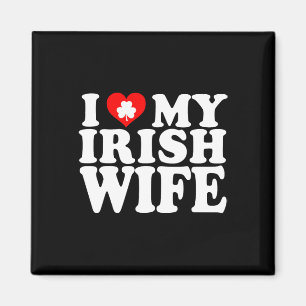 I Liebe Herz My Irish Ehefrau St Patricks Day Magnet