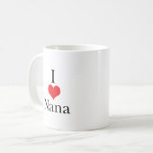 I Liebe (Herz) Nana Kaffeetasse (Vorderseite Links)